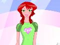 Trendy girl dress up